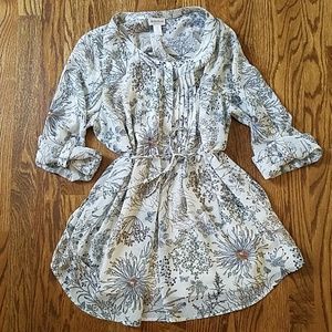 Motherhood Maternity Sheer Floral Top